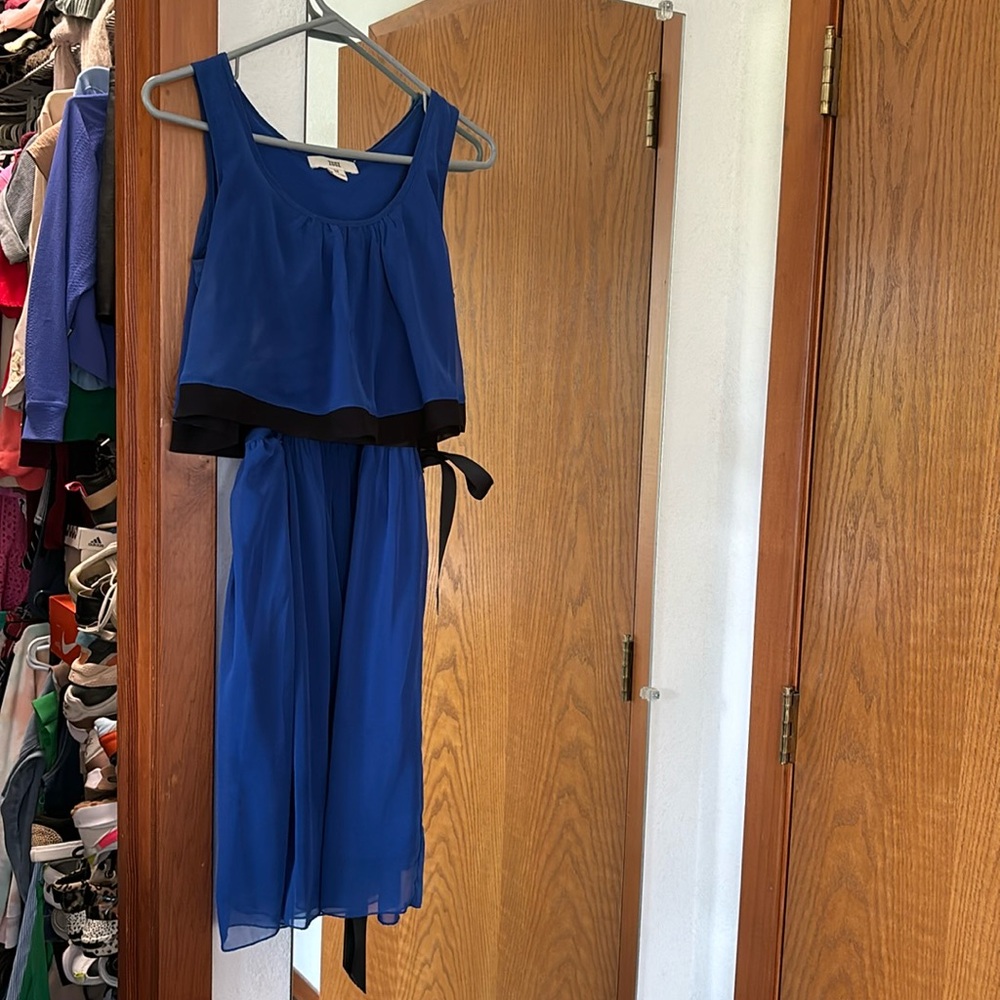 Beautiful sleeveless royal blue dress